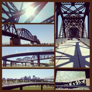 The Big Four Bridge from various angles in May 2013