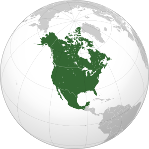 "North American Agreement (orthographic projection)" by Heraldry - Own work,This vector image was created with Inkscape